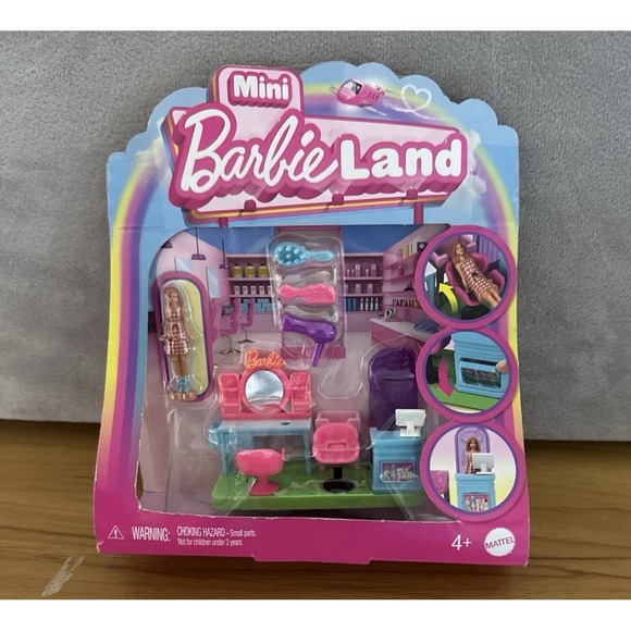 Mattel Other - Mini‎ Barbie Land Playset Pretend Play 1.5" Doll...NIP 0223